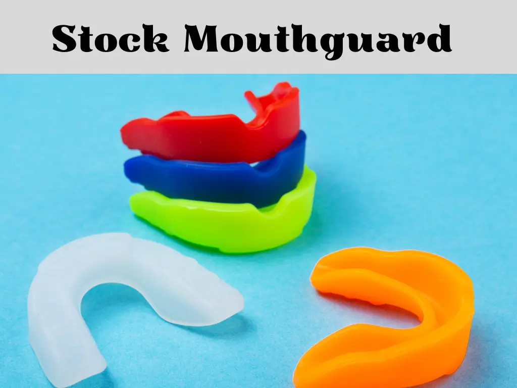 Stock mouth guards in multiple colors to prevent injury