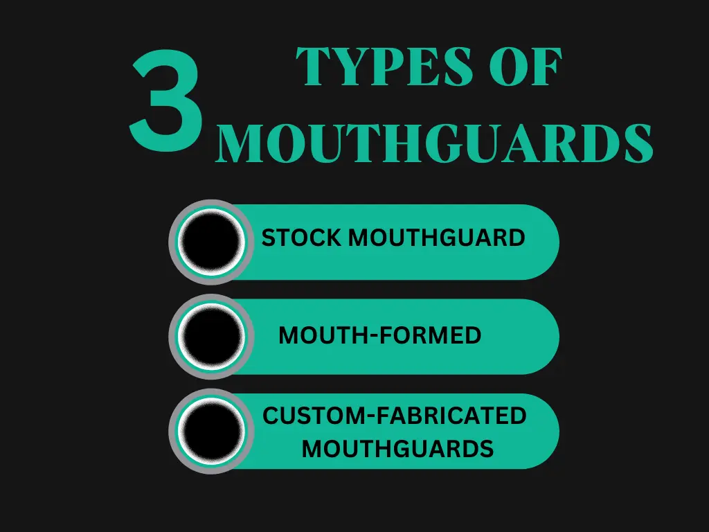 Comparison of 3 different mouth guards 